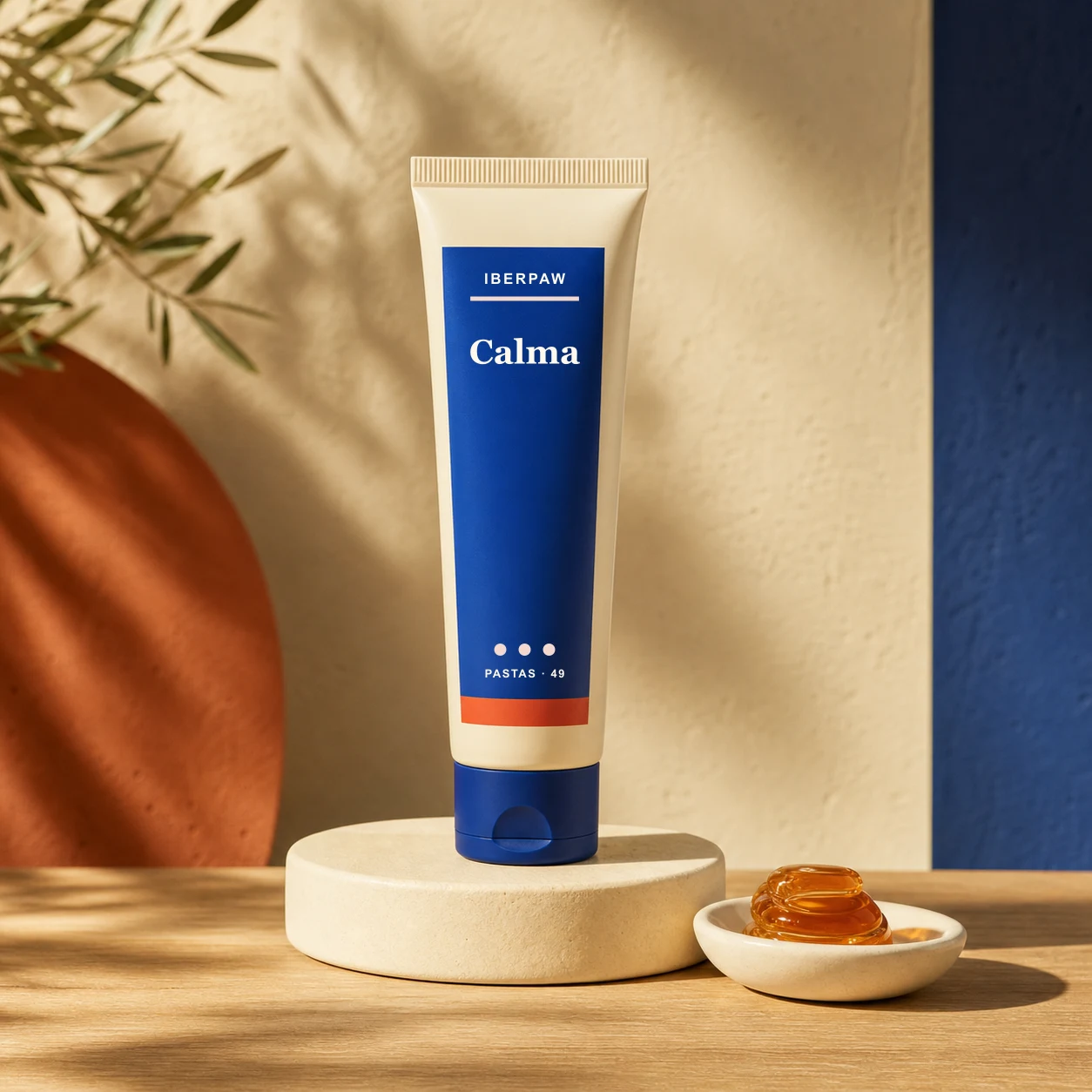 Envase Iberpaw de calma en pasta oral para proyecto de marca blanca